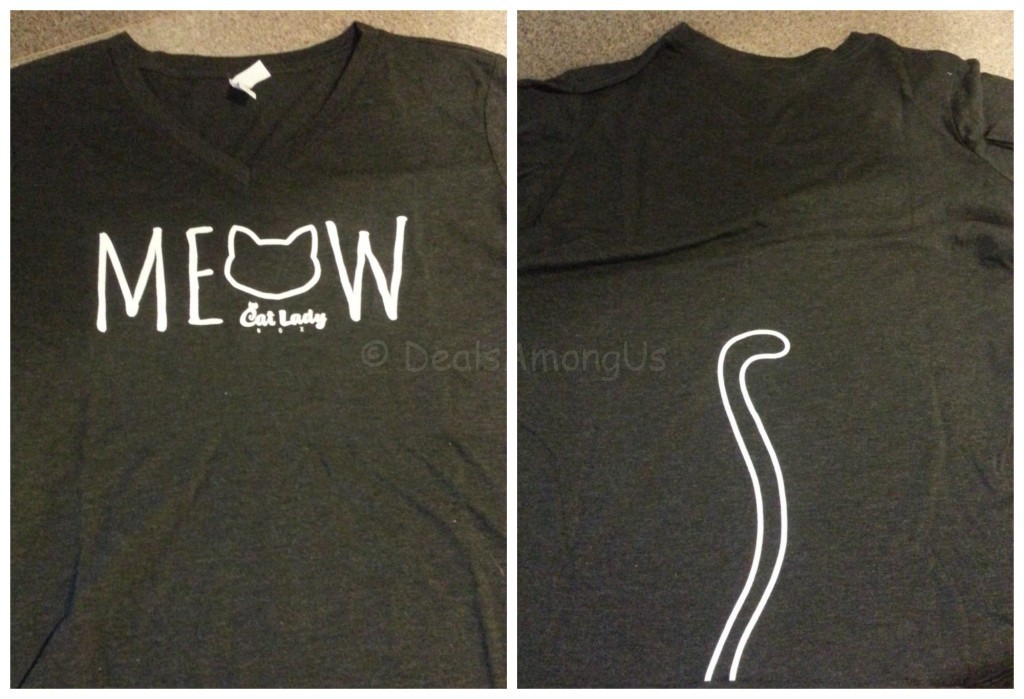 Shirt Front and Back - Cat Lady Box July 2015
