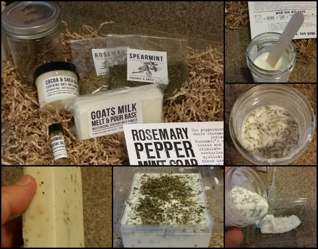 Rosemary Pepper Mint Soap Collage