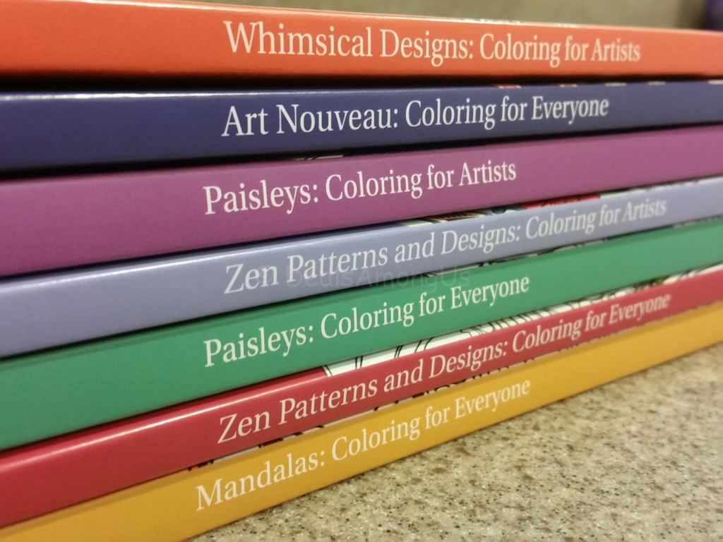 Spines of Coloring books