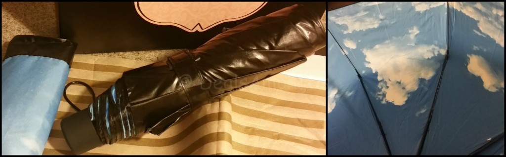 Umbrella closed and open