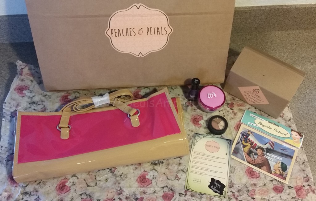 Peaches and Petals October box contents