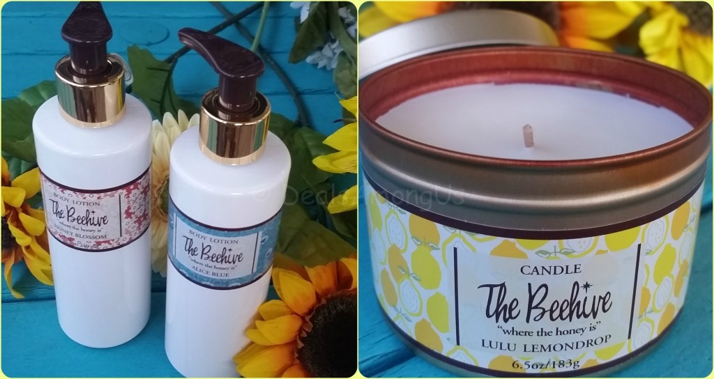 Lotion and Candle THe Beehive