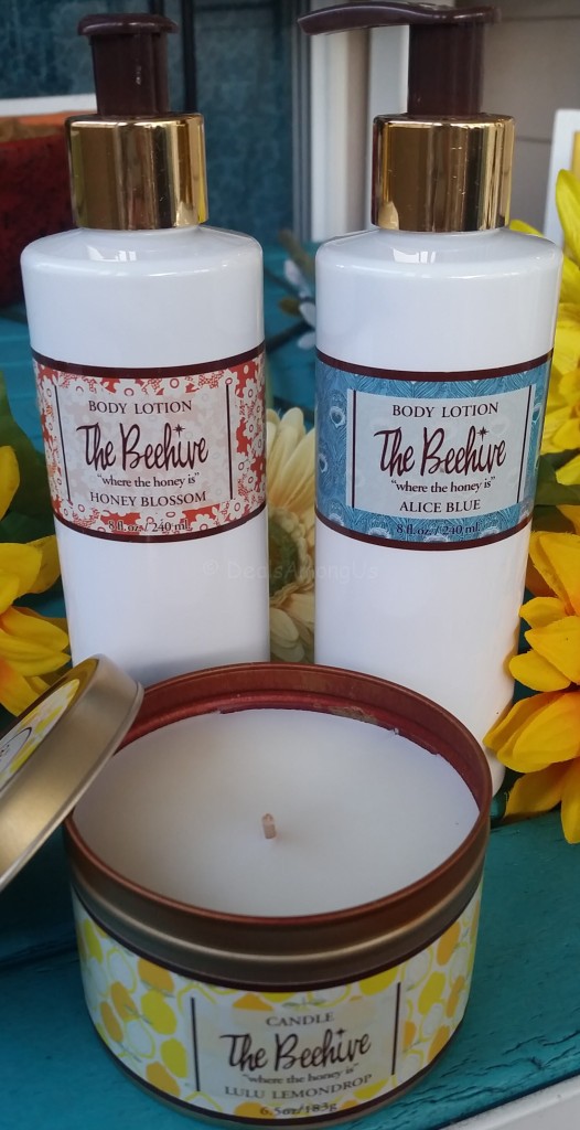 The Beehive Lotion and Candle by Cosmetix West