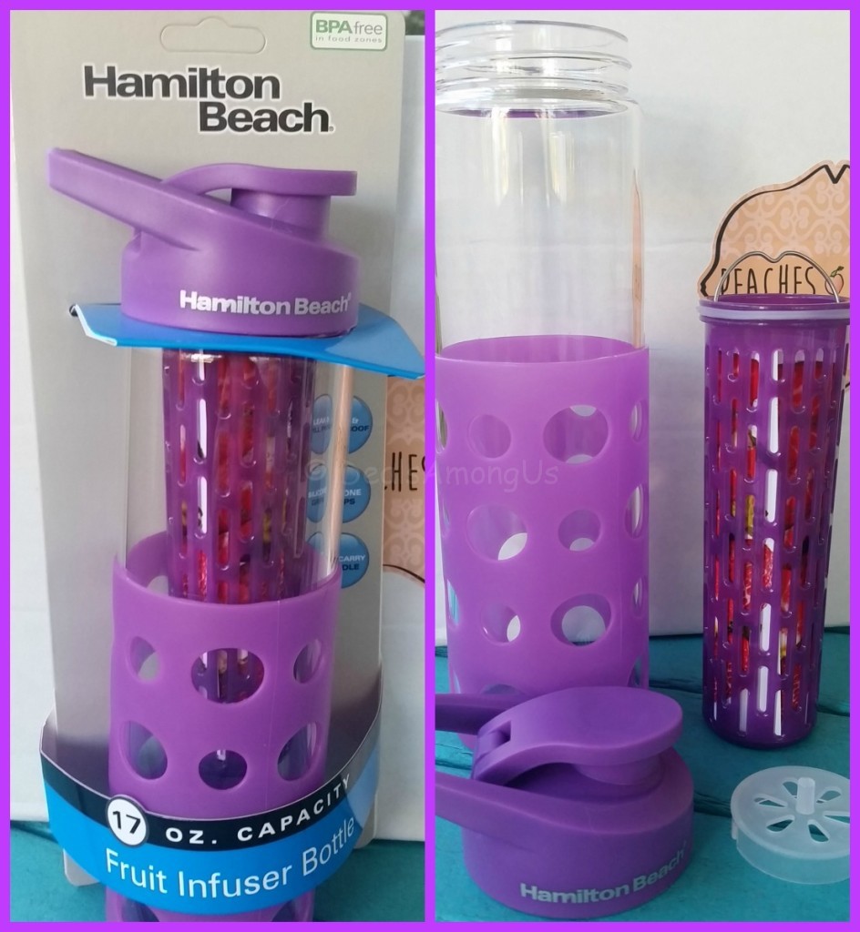 Hamilton Beach Fruit Insusion Bottle Closed and Open