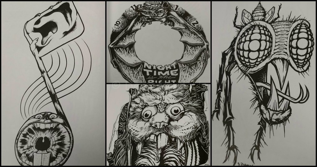 Uncolored Book Collage