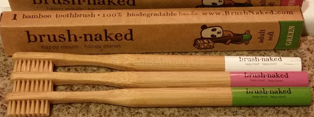 Vertical Brush Naked Bamboo Toothbrush