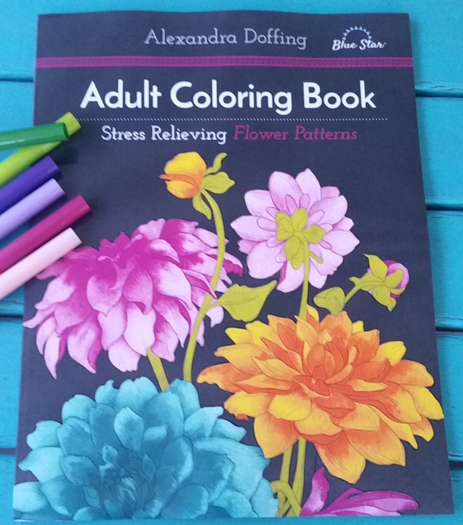 Adult Coloring Book Flowers