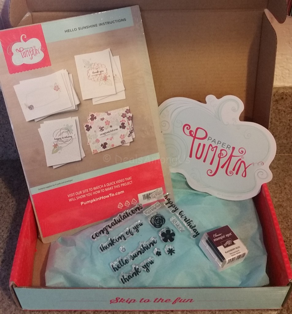 My Paper Pumpkin February 2016 Kit