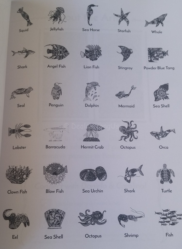 Ocean animals flower list