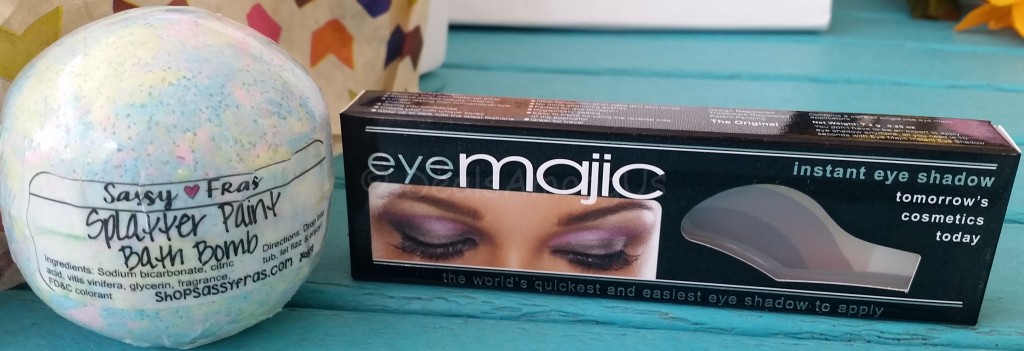 Bath Bomb and Eyeshadow