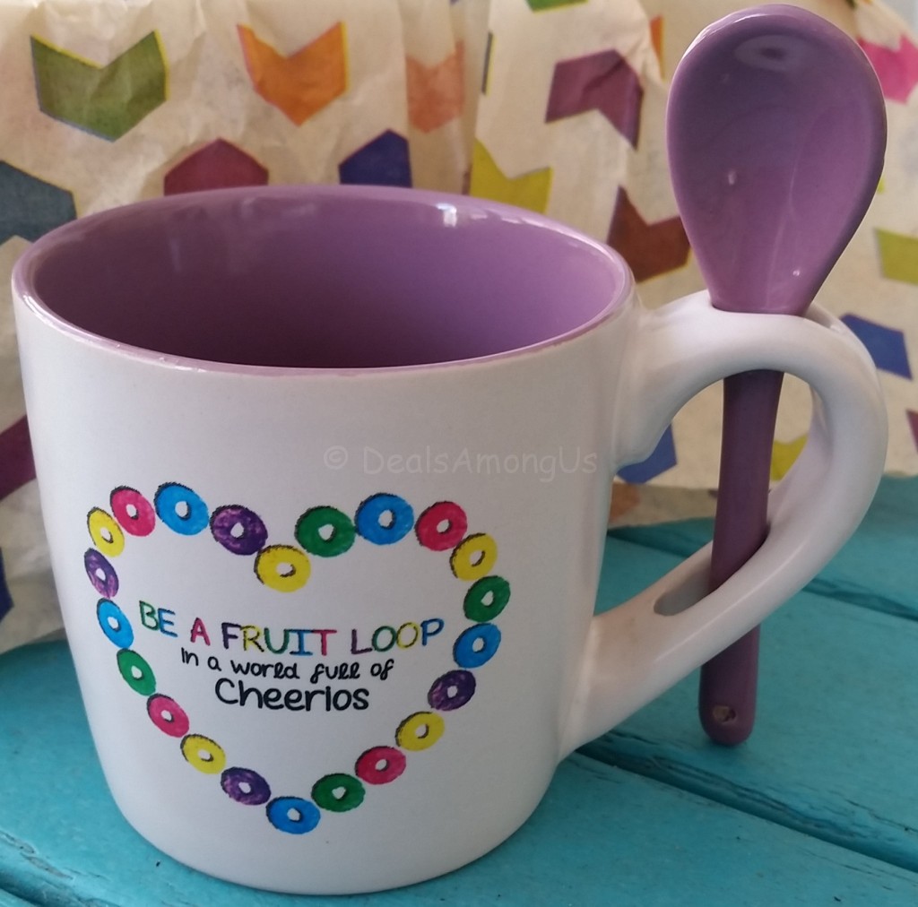 Cheerios and Fruit Loop Mug and Spoon
