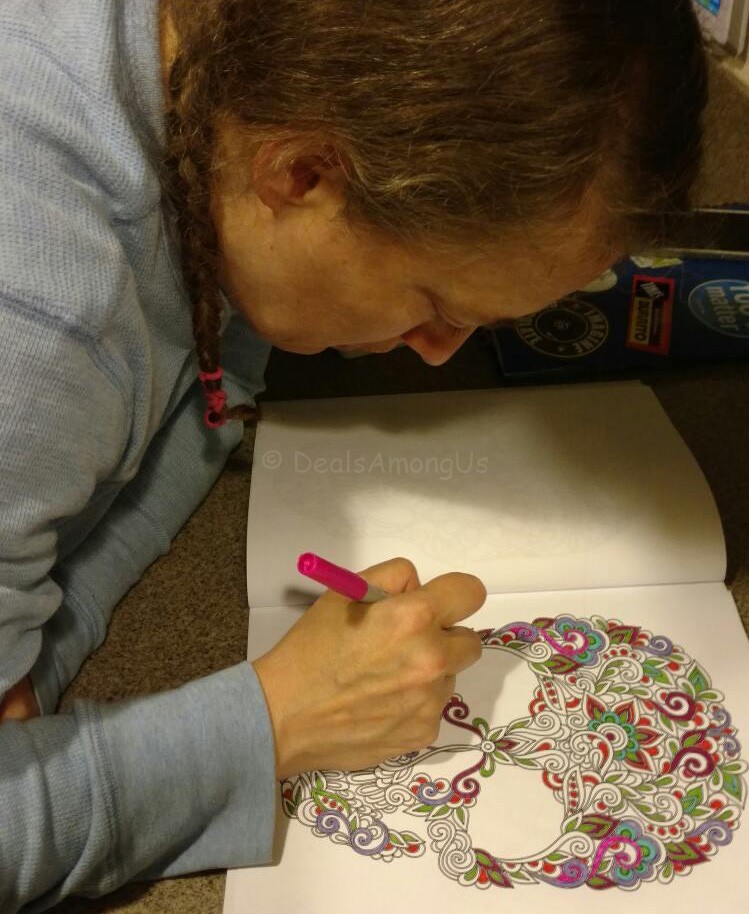 Jennifer Coloring away
