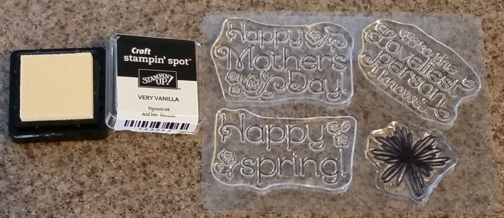 Stamp Set April Lovely LIttle Wreaths with ink