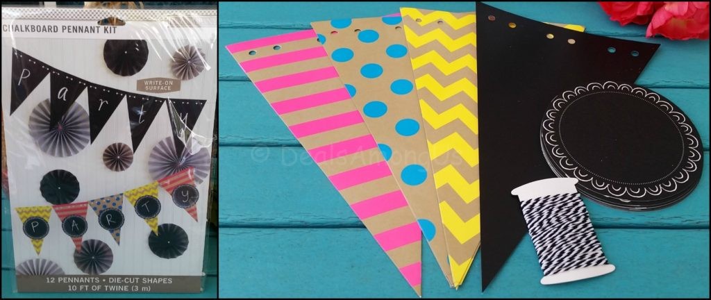 Chalboard Pennant Kit