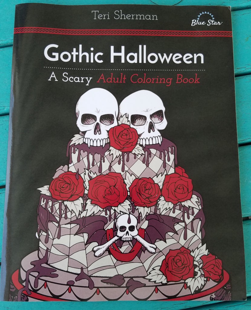 Gothic Halloween Adult Coloring Book