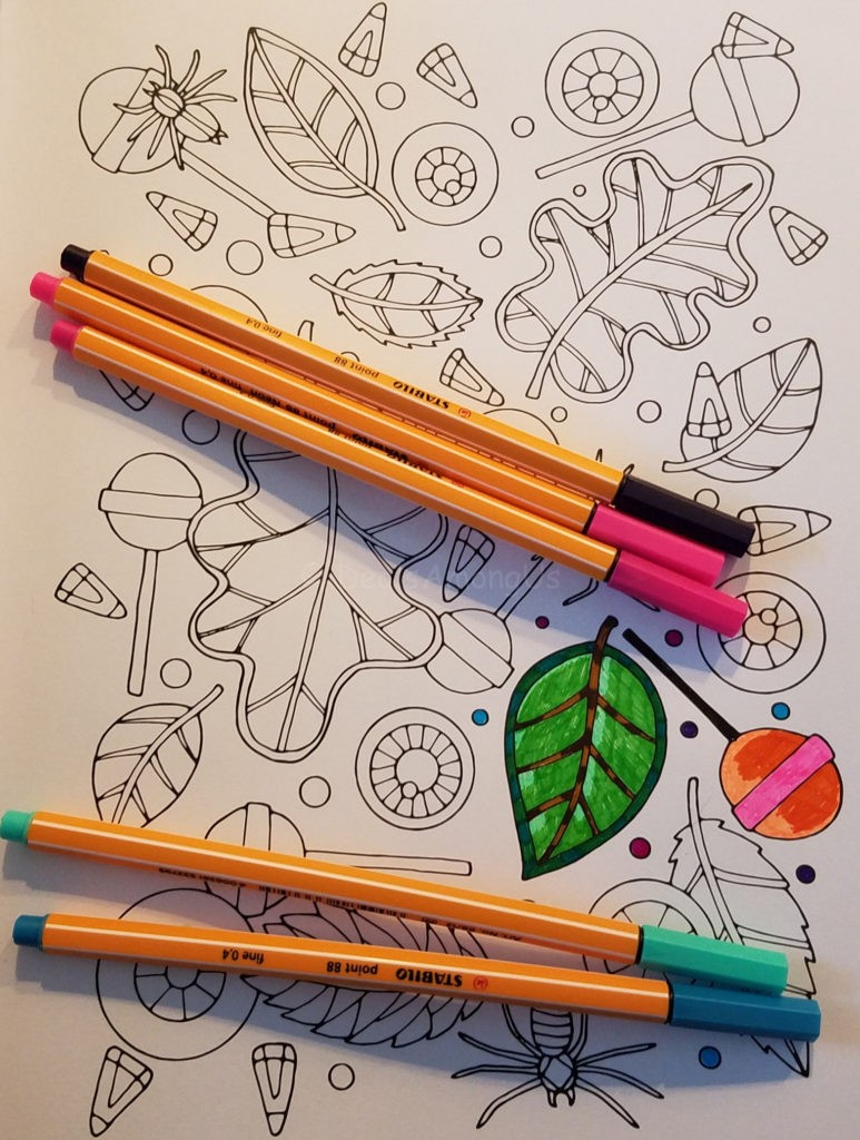 Colored Page Sprit of Halloween