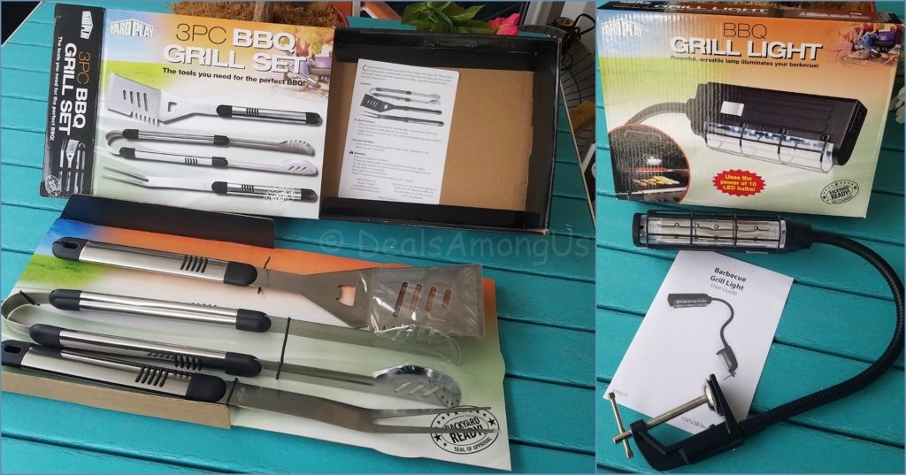 Yard Play 3 Piece Set and Grill Light