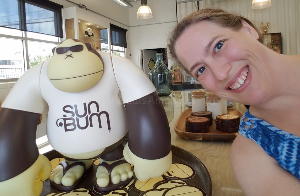Jennifer and Sun Bum Monkey