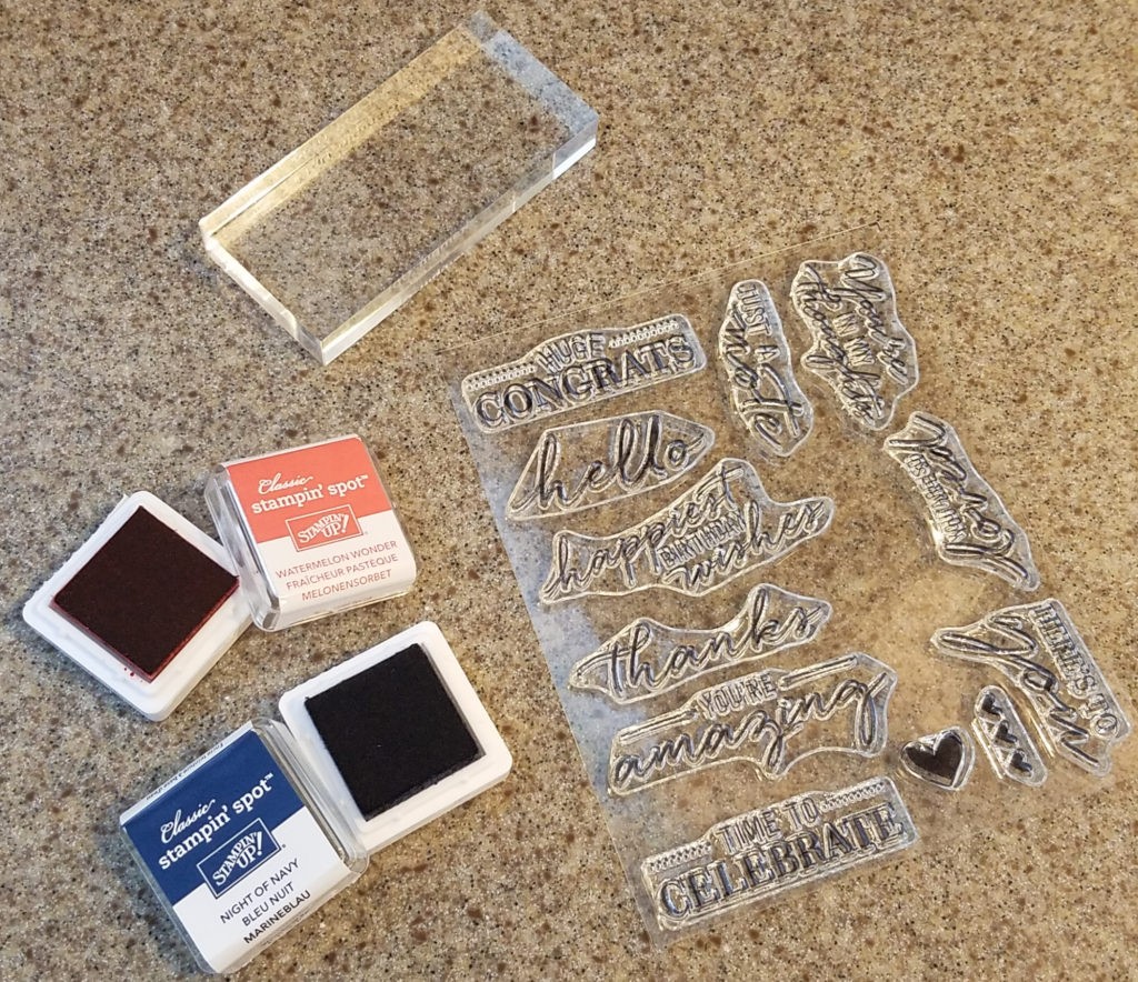 Stamp Set for Watercolor Wishes