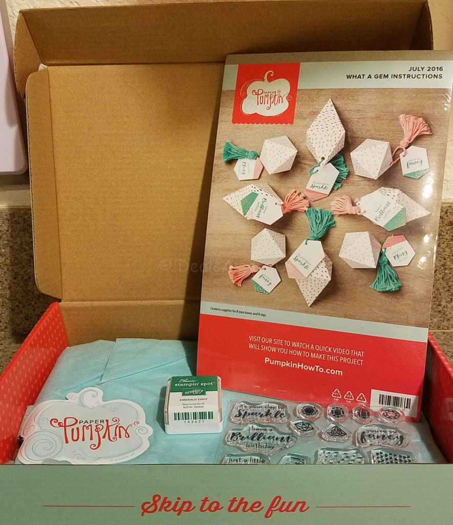 What a Gem July 2016 Paper Pumpkin Kit