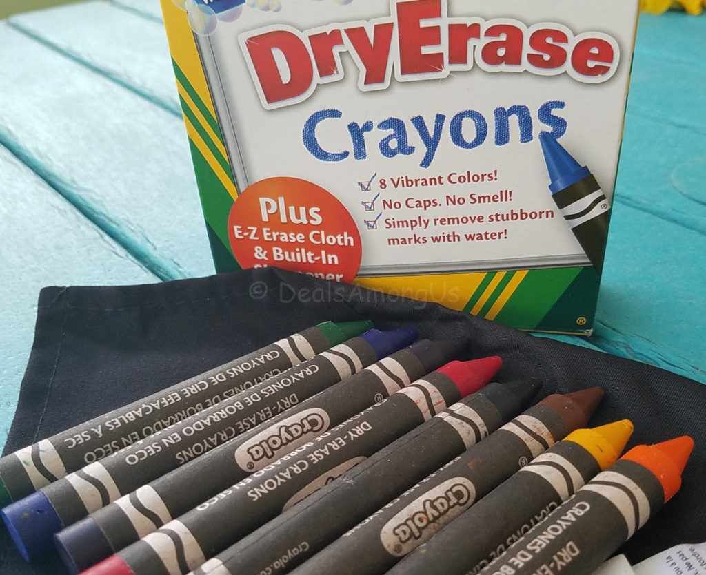 Dry Erase Crayons Open
