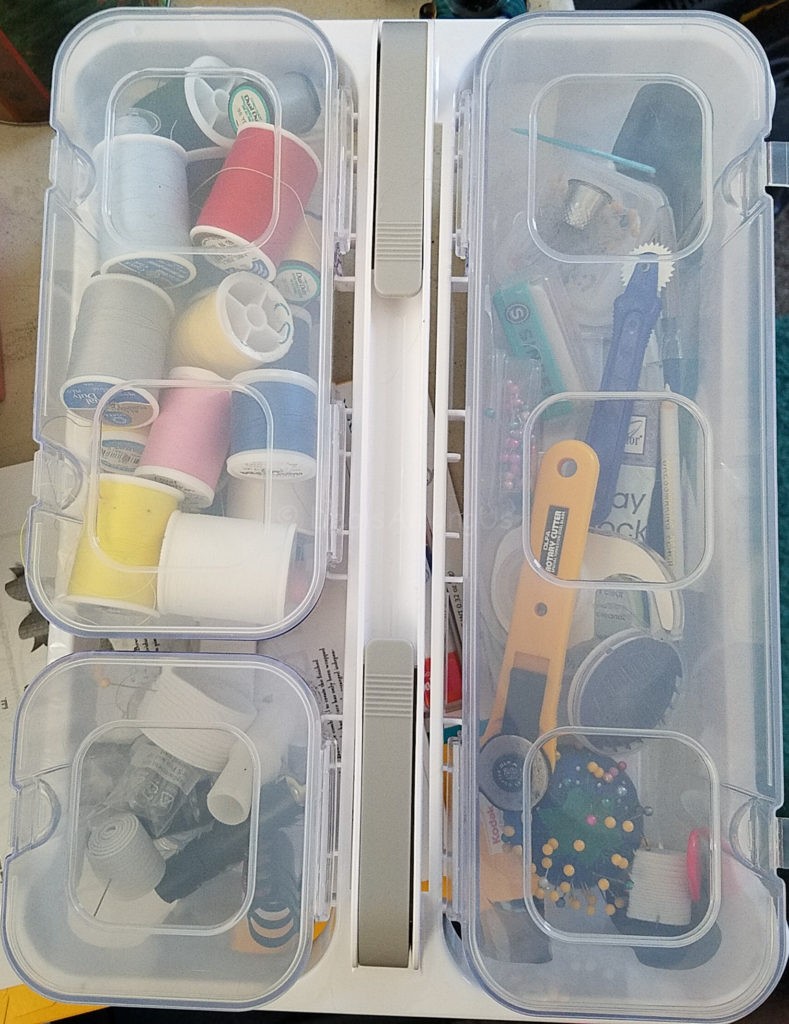Top down of Sewing case